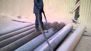pipe Cleaning shot/ sand Blasting Machine
