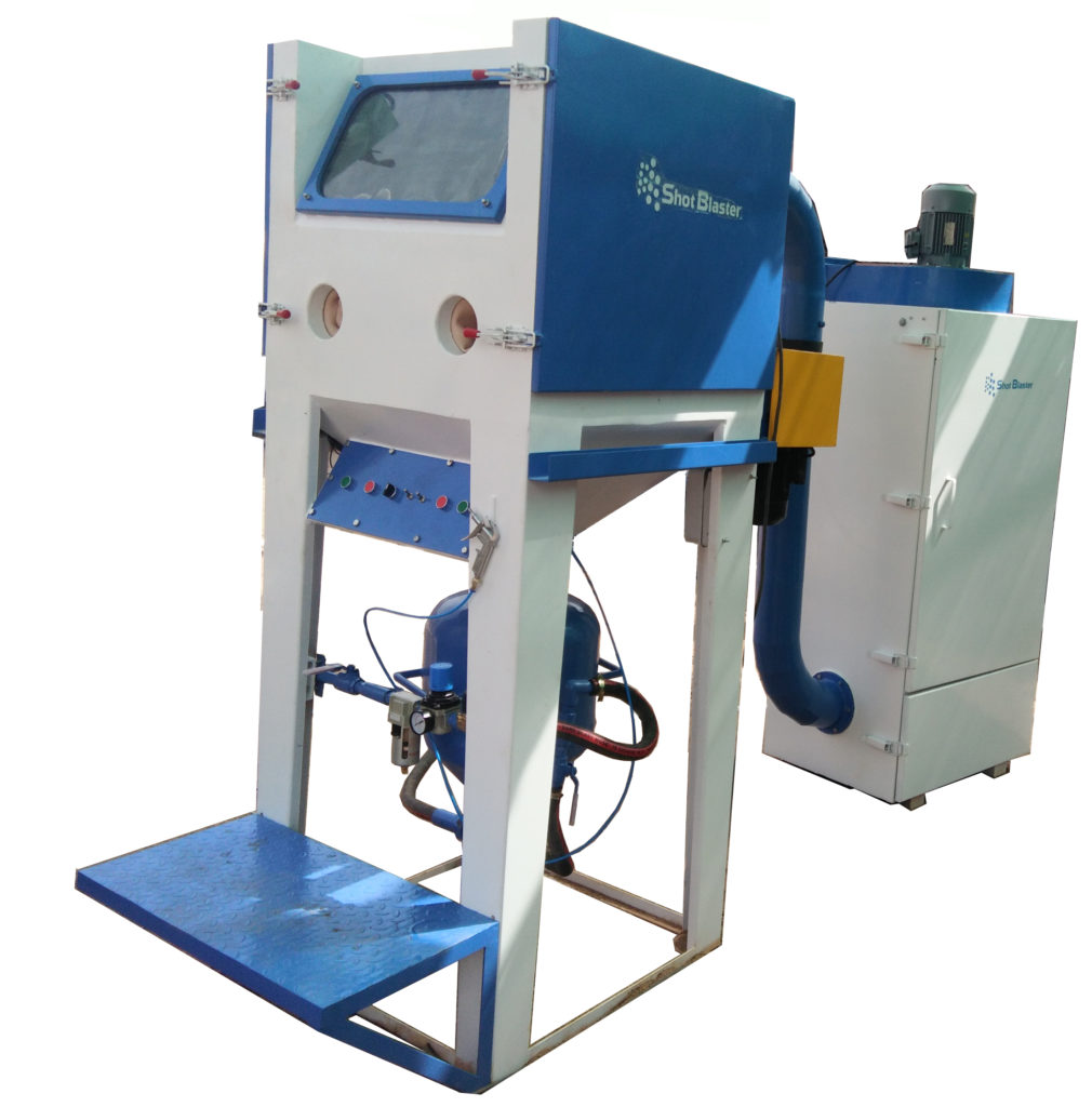 How does Sandblasting Machine work?